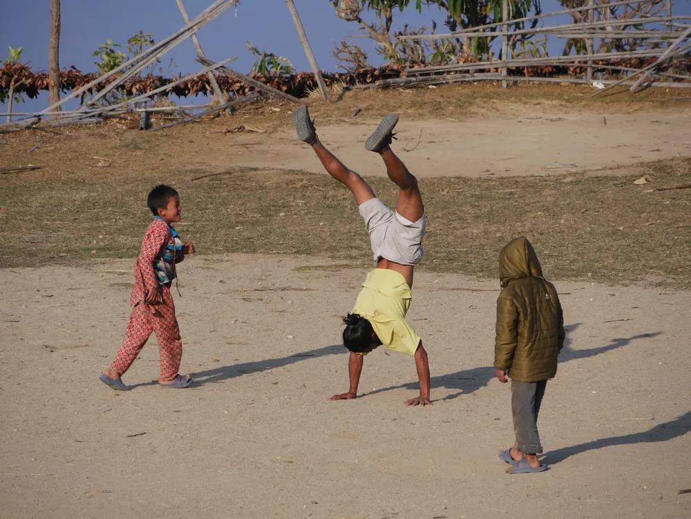 Playing with the students