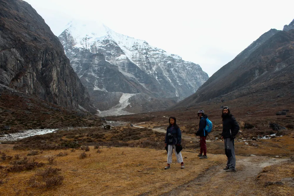 The glacial lake