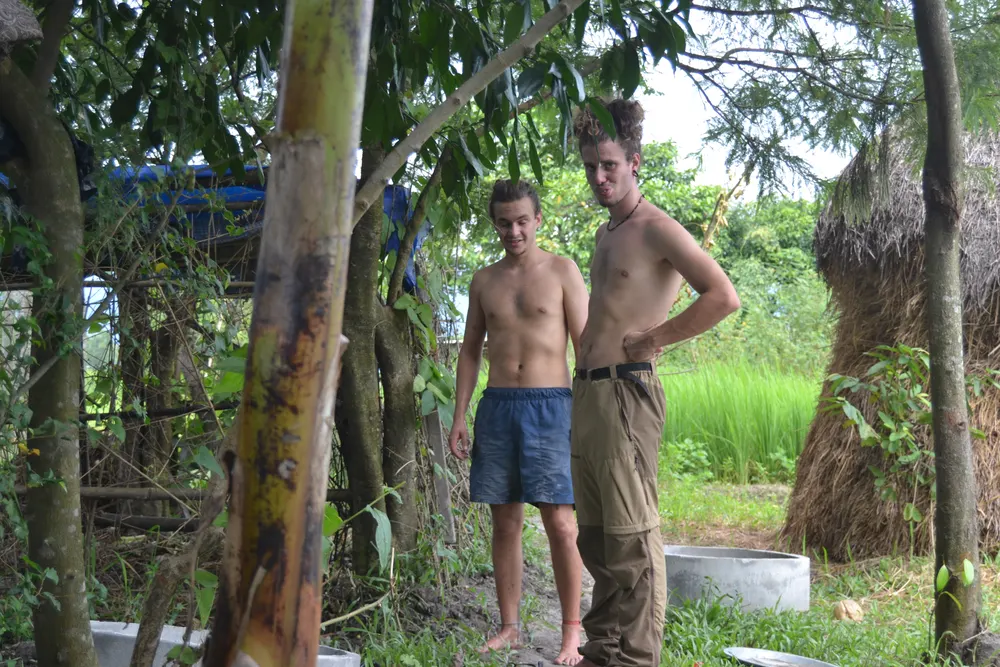 Building the toilets