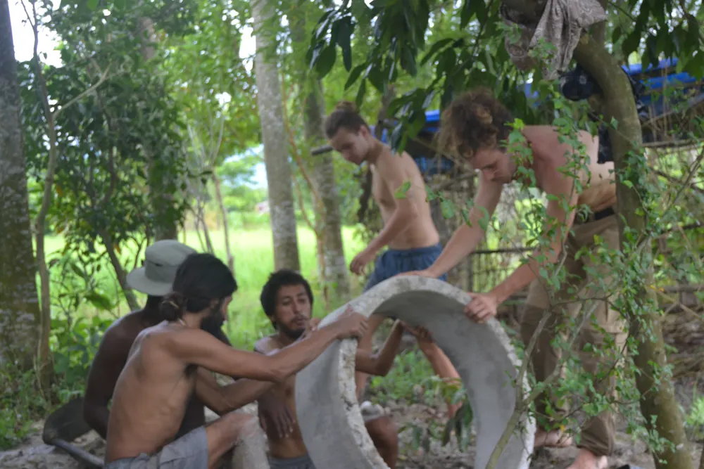 Building the toilets