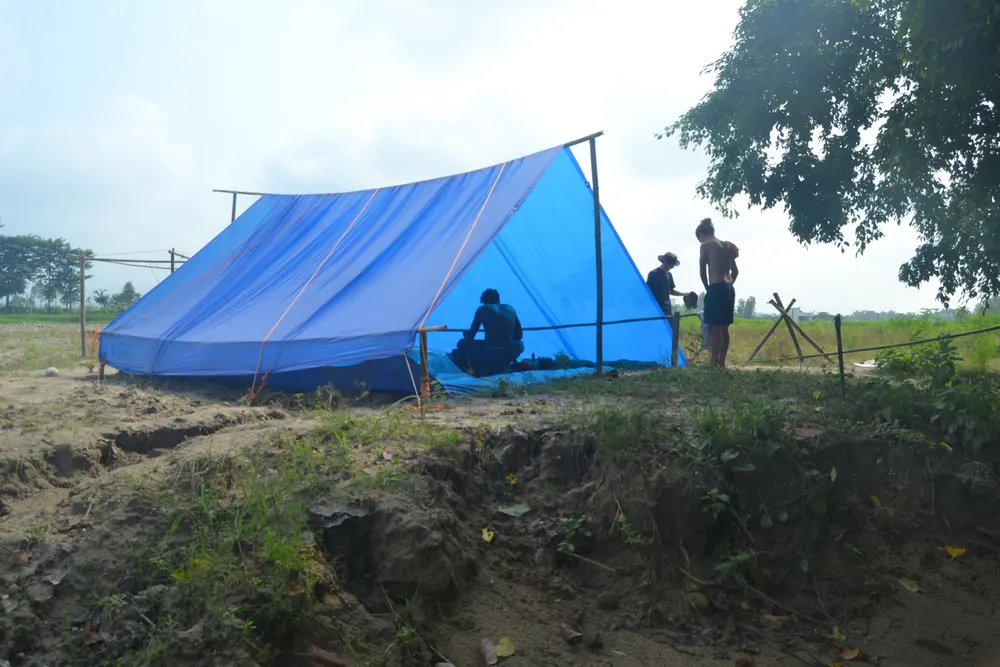 Tents for volunteers