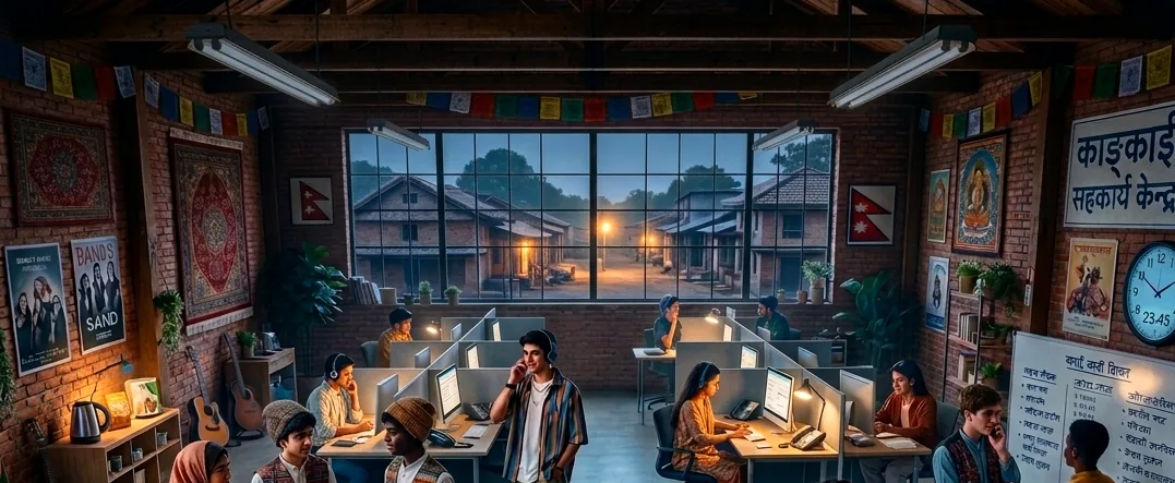 Working nights on a US based call center floor from Nepal
